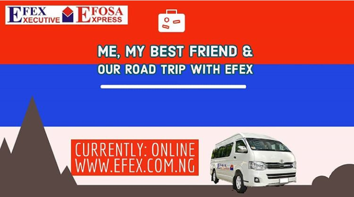 Efex_Executive's tweet photo. Book your tickets on line at https://t.co/G4cuUVLsww or any of our offices and qualify for a special GIFT. 
For more enquiries:08150466479.  WhatsApp: 09078587207
#efexexecutive #efexexpress #efextransport #benincity #asaba #onitsha #oweri #accra #cotonou #lome #lagos #owerri https://t.co/MptdpL3sx2