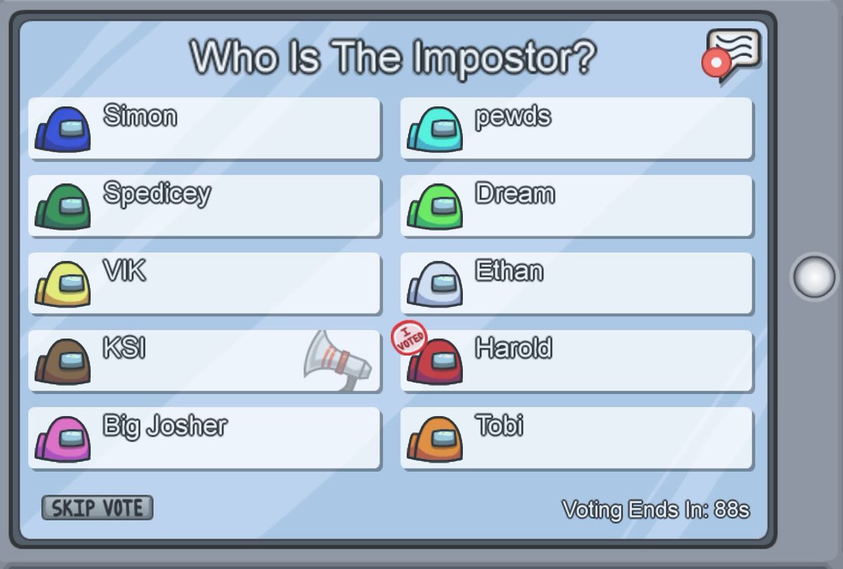 Who is The Impostor?
@miniminter @pewdiepie @Jack_Septic_Eye @Dream @Vikkstar123 @Behzinga @KSI @wroetoshaw @ZerkaaHD @Tobjizzle
Coming soon to https://t.co/nHd36Gp3k1 👀 https://t.co/3qT023bY7G