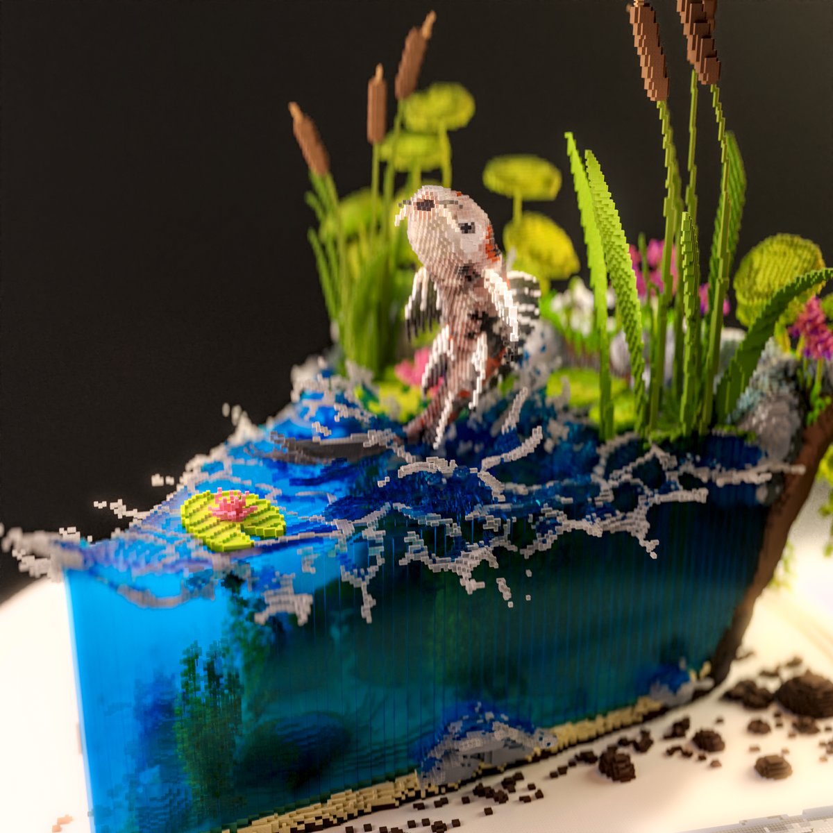 "Pond Pie"
#minecraft #minecraft建築コミュ #voxelart