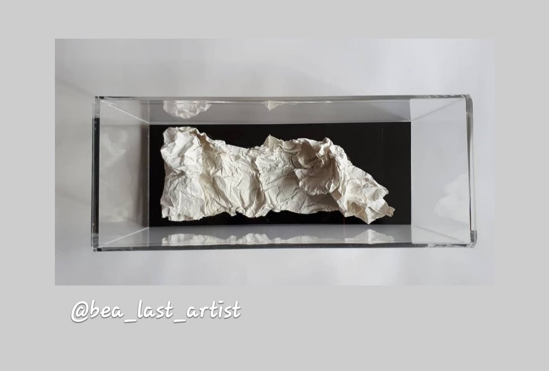 BeaLast's tweet photo. Bea Last #Artist small #sculptural #drawing 'presented' in a #perspexbox #wall #floor or #shelf based. For Sale. DM for details
#contemporary #art #paper #softsculpture https://t.co/4f5aFGHohW