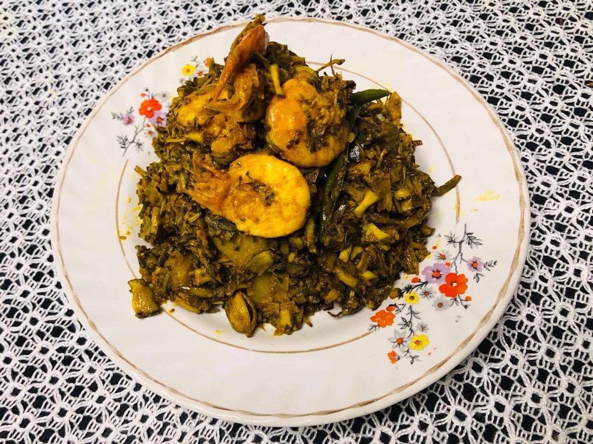 KitchenKoyal's tweet photo. MOCHA CHINGRI BANANA FLOWER WITH PRAWN.... Recipe in my YouTube channel Koyal’s Kitchen ♥️🙏 https://t.co/kDIwKGbyQ6