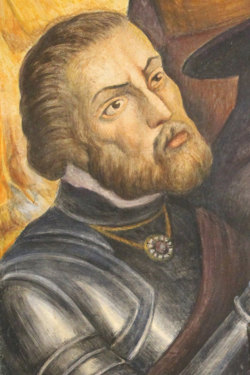 Munal V Twitter Esta Obra De La Coleccionmunal Es Considerada La Obra Cumbre De Historia Nacional De Juan Ortega En Ella Hernan Cortes Es Retratado Junto Con Sus Acompanantes Ante Moctezuma Ii