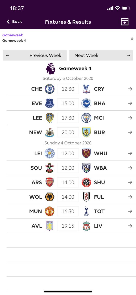 WeAreResource's tweet photo. 🏆⚽️ #resourceFPL GW4 ⚽️🏆

This is your weekly warning as we head into an exciting GW4. You have until 11am tomorrow to finalise your teams, who are you backing? Check out the fixtures below.

With a few days left on the transfer window, are there any big signings you’ll make?! https://t.co/QZHXFxEAOE