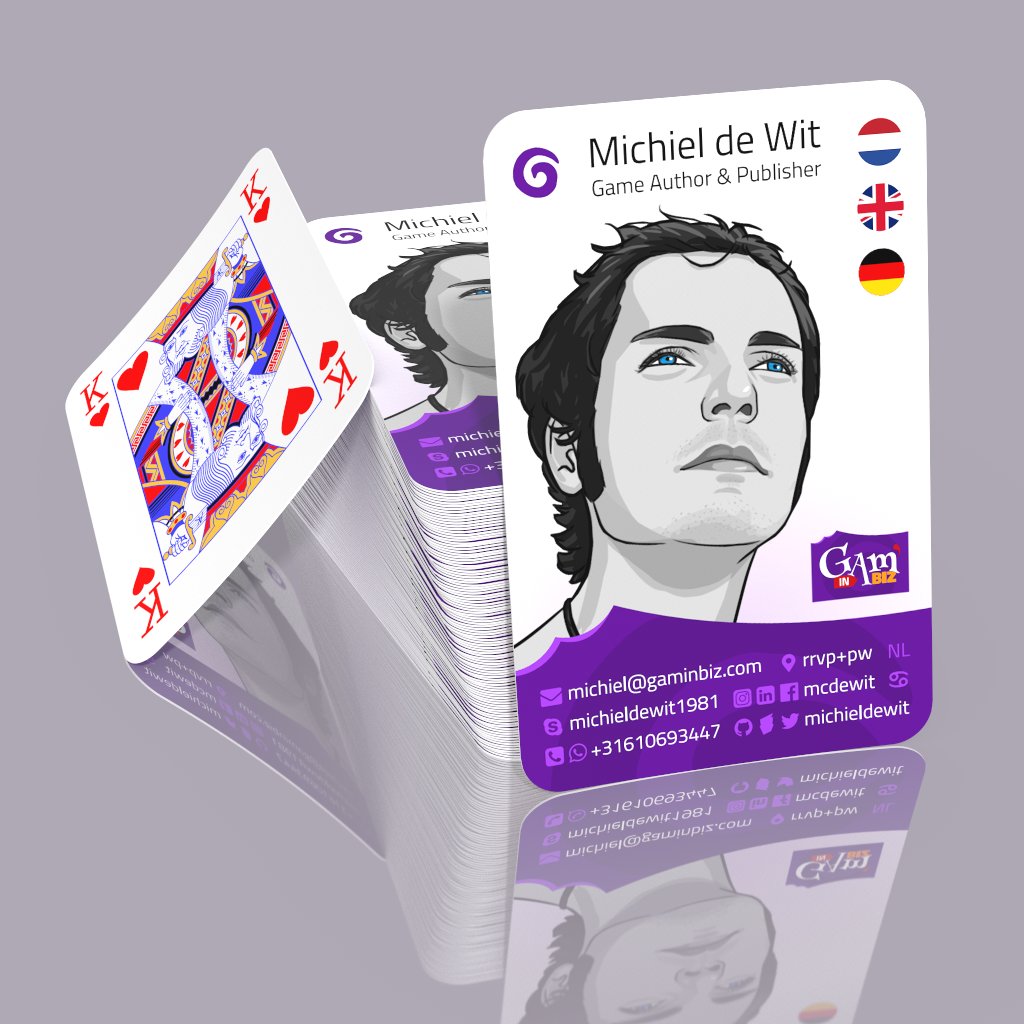 michieldewit's tweet photo. Volgende week zijn ze klaar, mijn nieuwe #visitekaartjes. Ik heb trouwens ook 50 decks speelkaarten besteld. Zelfde bedrijf. Ik hoop maar dat dat goed gaat... https://t.co/0hjHaVpiBp
