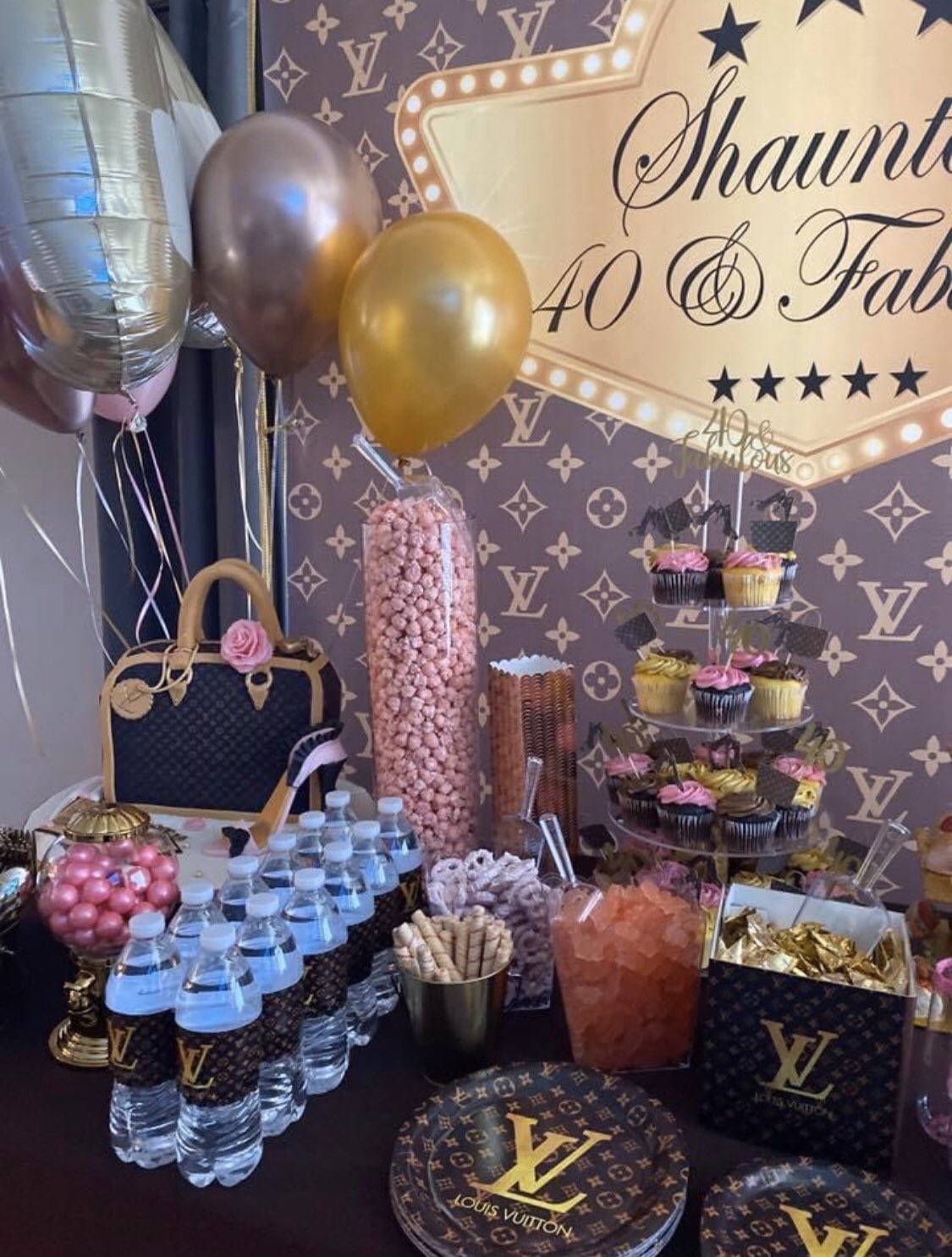 vuitton party decorations