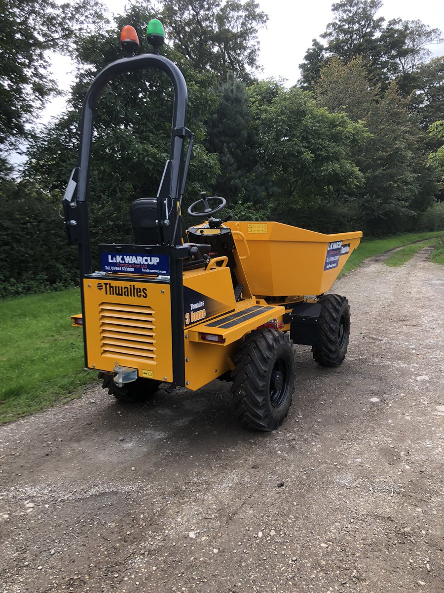 LandKWarcup's tweet photo. Thanks to @vencoplant for supplying us with our new @ThwaitesDumpers 3 tonne powerswivel dumper. https://t.co/qVNHKhWq7h