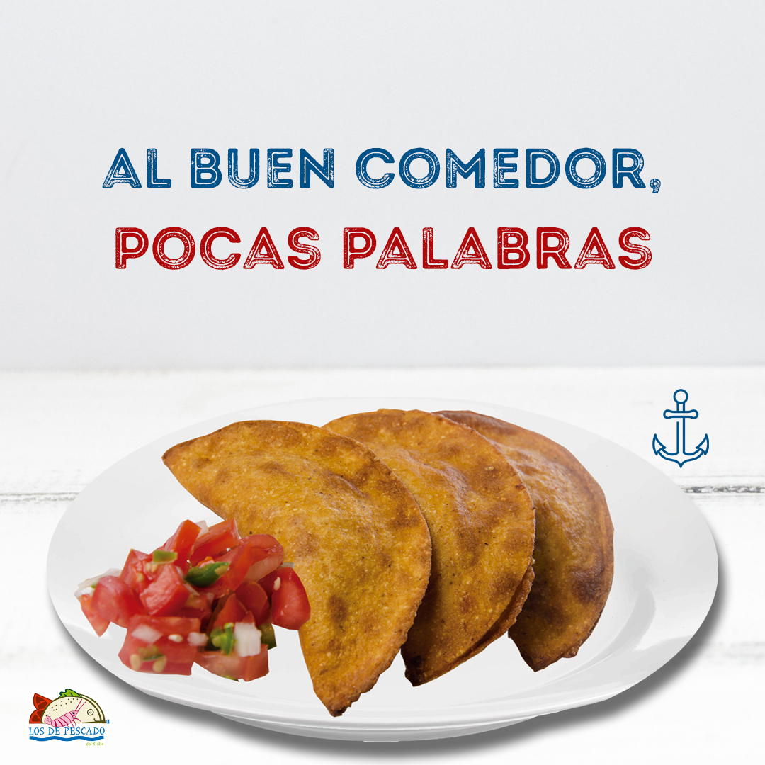 LOSDEPESCADO's tweet photo. 😋 No necesitas decir mucho para expresar lo que sientes cuando comes nuestras #Pescadillas 🌮 #LosDePescado  
▫️
▫️
#taco #tacodepescado #cebiche #delicia #food #lunch #comida #servicioadomicilio #servicioadomiciliocancun #pescadillas #marlín #ceviche #cerveza https://t.co/7LNaklOpFM