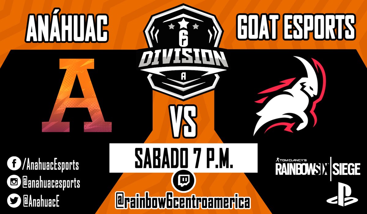 Hoy nuestros leones vuelven a la cancha de la serie A @R6esportsLATAM  ¡vamos por ese primer puesto!
Nos vemos 7 pm en twitch.tv/rainbow6centro…