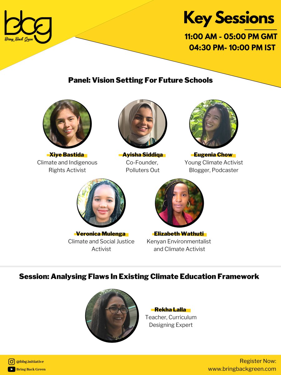 kuminaidoo's tweet photo. Join #BringBackGreen on 3-4 October for an intensive focus on #ClimateEducation. I will be delivering the keynote address, thereafter you can look forward to riveting panel discussions.
To register: https://t.co/3npCKVQEid
.@YouthForClimate .@Greenpeace .@GretaThunberg https://t.co/52gMZdmxyP
