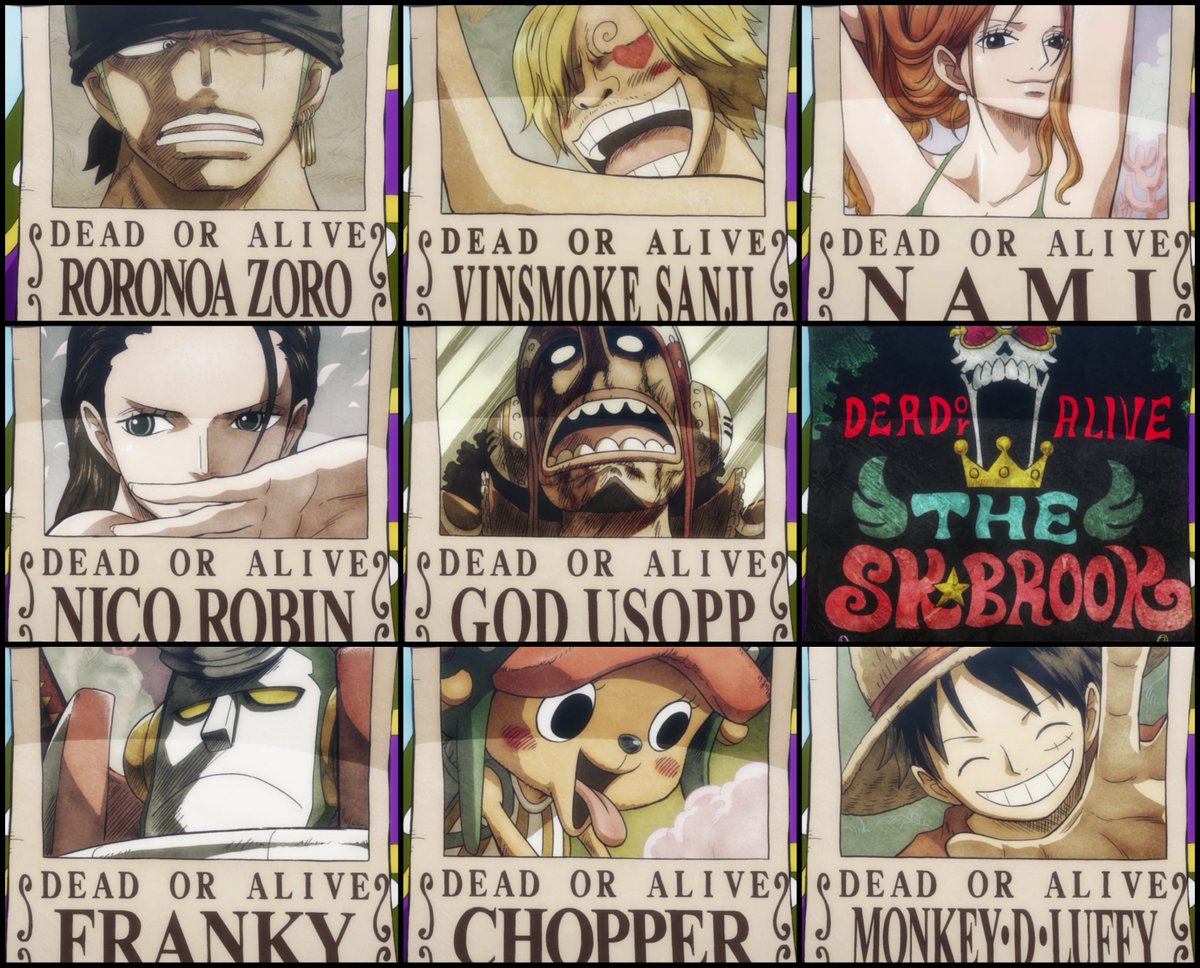 Toei Animation Who Was The Most Ready For Their Wanted Poster Pic Onepiece Ep 943