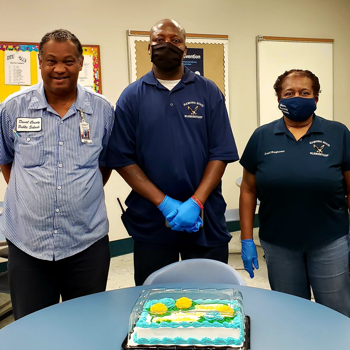 Custodial Workers Recognition Day!! 

We celebrate you today. 
We  appreciate you for  keeping our school running smoothly. You work behind the scenes, keeping our school immaculately clean. #CustodialWorkersRecognitionDay #teamduval #teamramona