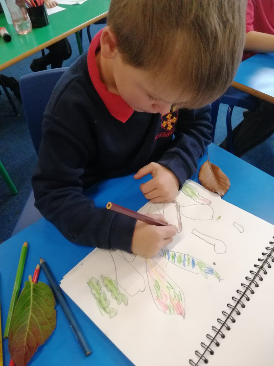 GreatBudworthps's tweet photo. This afternoon Class Two have been doing observational drawings with autumnal treasures 🍂🍁
#classtwo #shading #autumn https://t.co/d88eNG3ePi