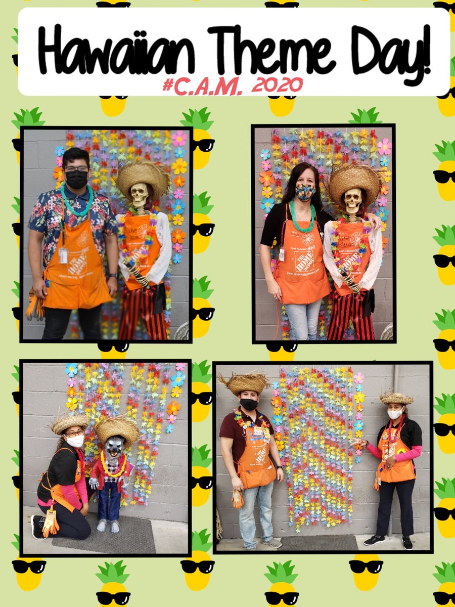 It's Hawaiian Theme Day at <a href="/homedepot6955/">CI Home Depot 6955</a>! #CAM2020
