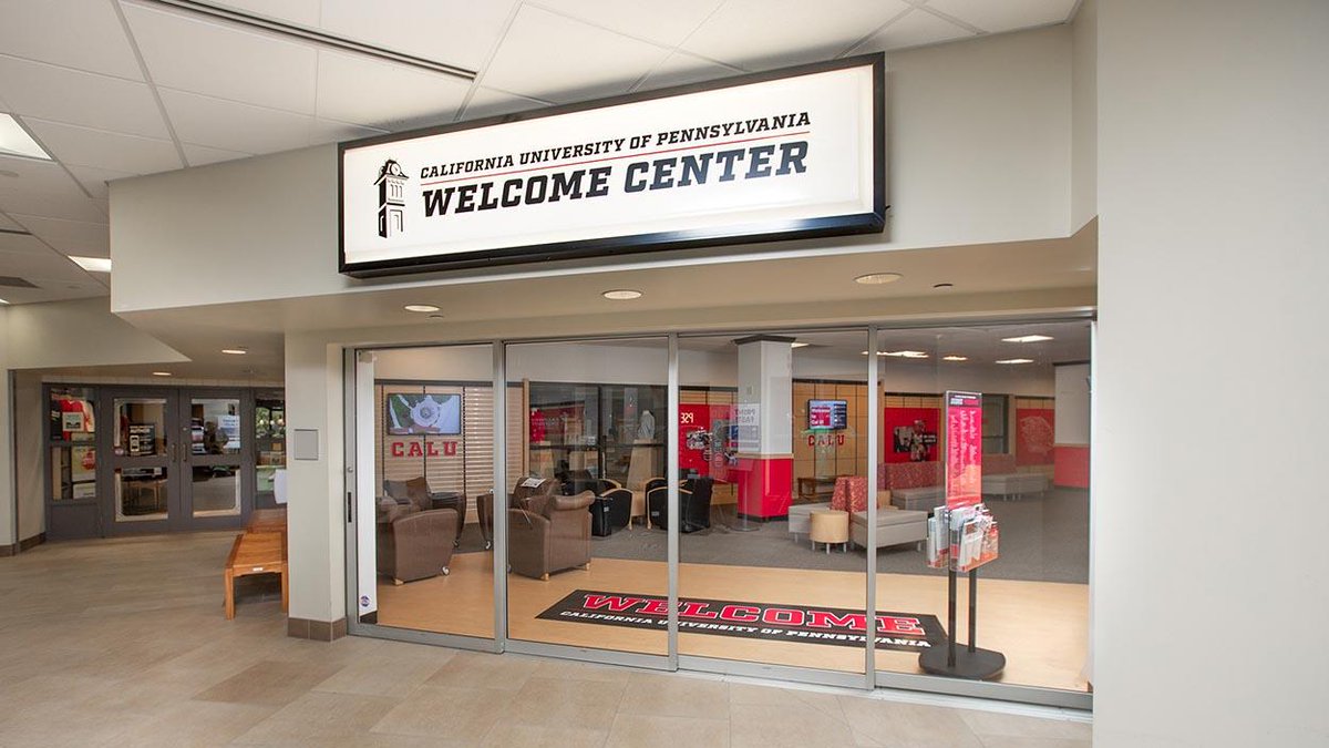 PennWCalifornia's tweet photo. Instead of starting their campus visit experience in Eberly Hall, future students and their families now meet with Admissions Office staff in the Natali Student Center, where a portion of the bookstore has been remodeled to welcome future Vulcans.

https://t.co/HRVaQ0F8tW https://t.co/uS0QwpQ83b