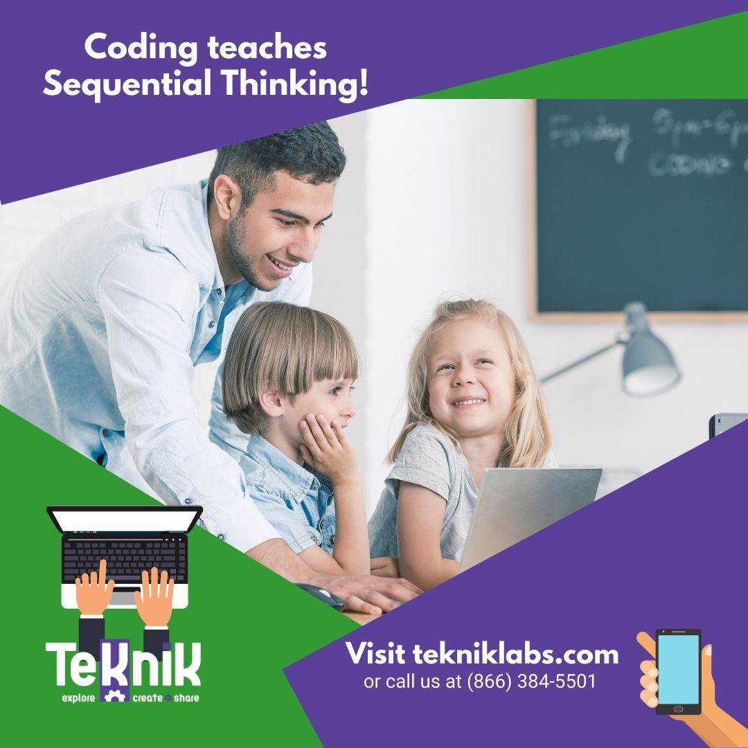 tekniklabs's tweet image. 💡"The ability to order events in a text relates to the skill of the chronological sequencing required in writing code..."👨💻👩💻 - Rasmussen College🎓 #codingbenefits #whycoding #learntocode #codingbenefitsforchildren #childrenthatcode #codingkids #codingclasses #codingonline
