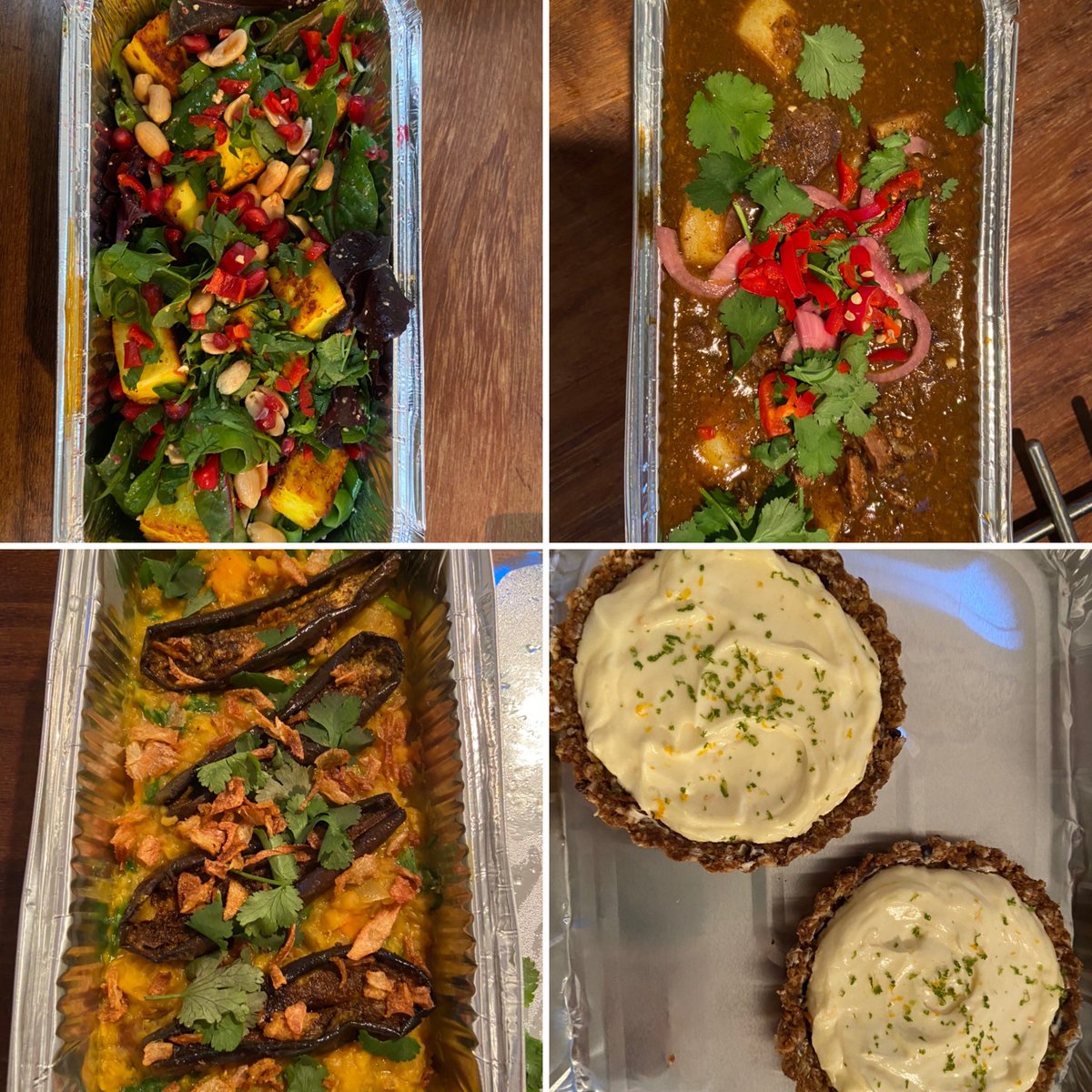 HannahPollyOD's tweet photo. This weeks curry takeaways looking spectacularly colourful! Brightening up a miserable and wet Friday night! #theoliveclub #takeaway #hertfordtakeaway #hertfordfood #hertfordfoodanddrink #hertfordshirefood #supperclub #homerestaurant #popuprestaurant #brickendon #fridaynightcurry https://t.co/Z85uT7CjAZ