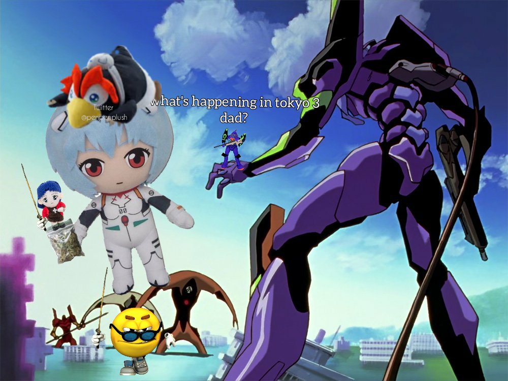 huevorn1's tweet photo. what's happening in tokyo 3 dad?

@rei_plush @misato_plush vs @002_plush shinji versión https://t.co/DvRdEvgTZF