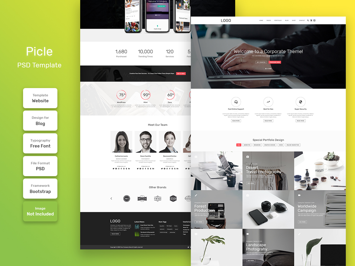 madotheme's tweet photo. I just Uploaded "Picle Personal Blog Home Page PSD Web Template" on @UpLabs

👉 Download it here: https://t.co/BNMMms75Iv https://t.co/M65dokIQ0d