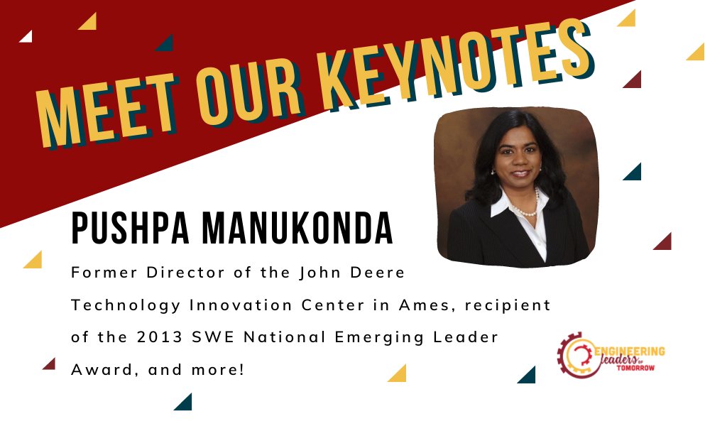 Meet our second keynote for the conference this year, Pushpa Manukonda!

Still interested in attending the conference tonight and tomorrow? Register ASAP

We will see you all tonight!