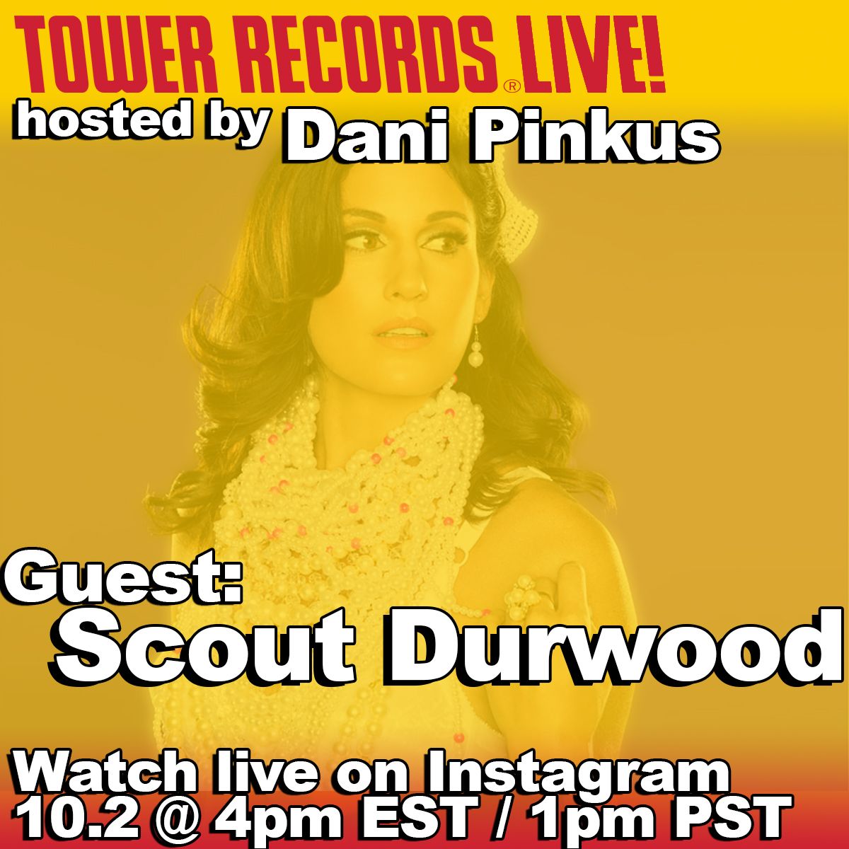 blueelanrecords's tweet image. Tune in to @TowerRecordsUSA's #TowerRecordsLive today at 1pm PT for a special interview with @scoutdurwood, talking all about her new EP, Comedy Electronica Vol. 1 🎤 instagram.com/officialtowerr…