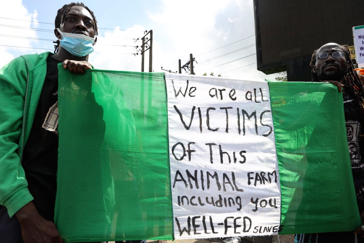 1884photo's tweet photo. 'We are all victims of your ANIMAL FARM, including you WELl-FED SLAVE'.
cc: @eyeforgetnot @ebunakinbo @neecnonso @BensonIbeabuchi @sowore
#1884collective #nigerianphotographers
#NigeriaIndependence #RevolutionNow #Sowore https://t.co/l1xf4Rxunj