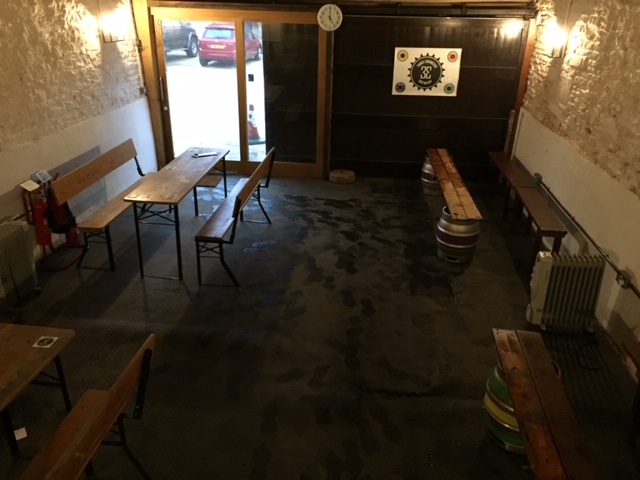 ThreeEngineers's tweet image. We have invoked Operation 'Mmmmmm it is quite wet' so decided to tidy up the Cart Shed and pop up the pop up bar inside. Looking forwards to see people tomorrow.