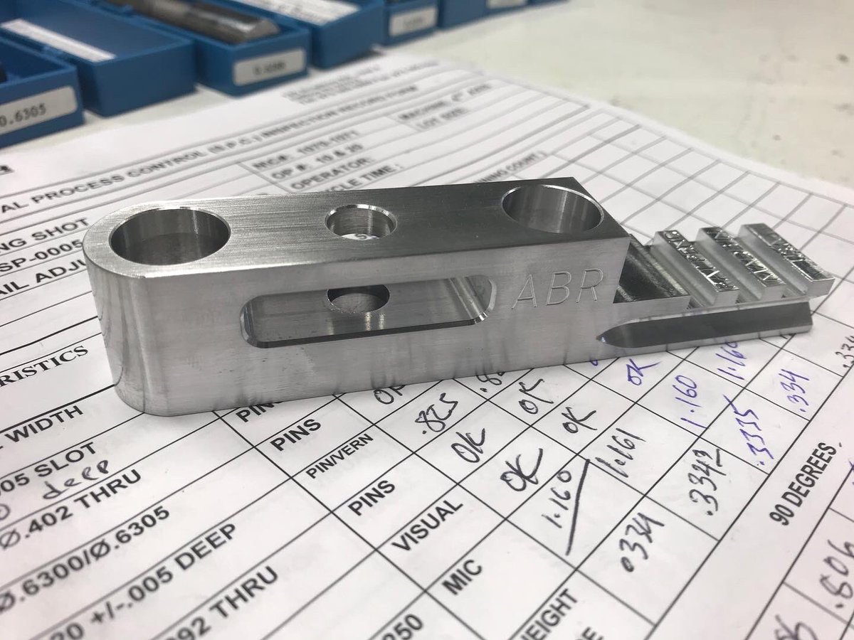 HunterMfgSvcs's tweet image. Happy #ManufacturingDay ! Here’s our part of the week made, 4 views, 1 op, in @Haas_Automation VF2SS 
#madeinusa #mfgday20