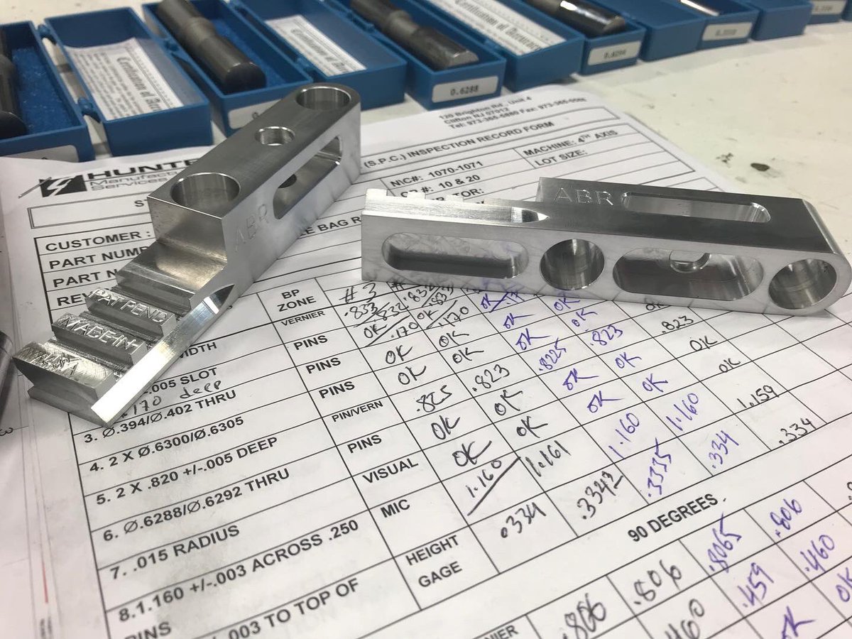 HunterMfgSvcs's tweet image. Happy #ManufacturingDay ! Here’s our part of the week made, 4 views, 1 op, in @Haas_Automation VF2SS 
#madeinusa #mfgday20