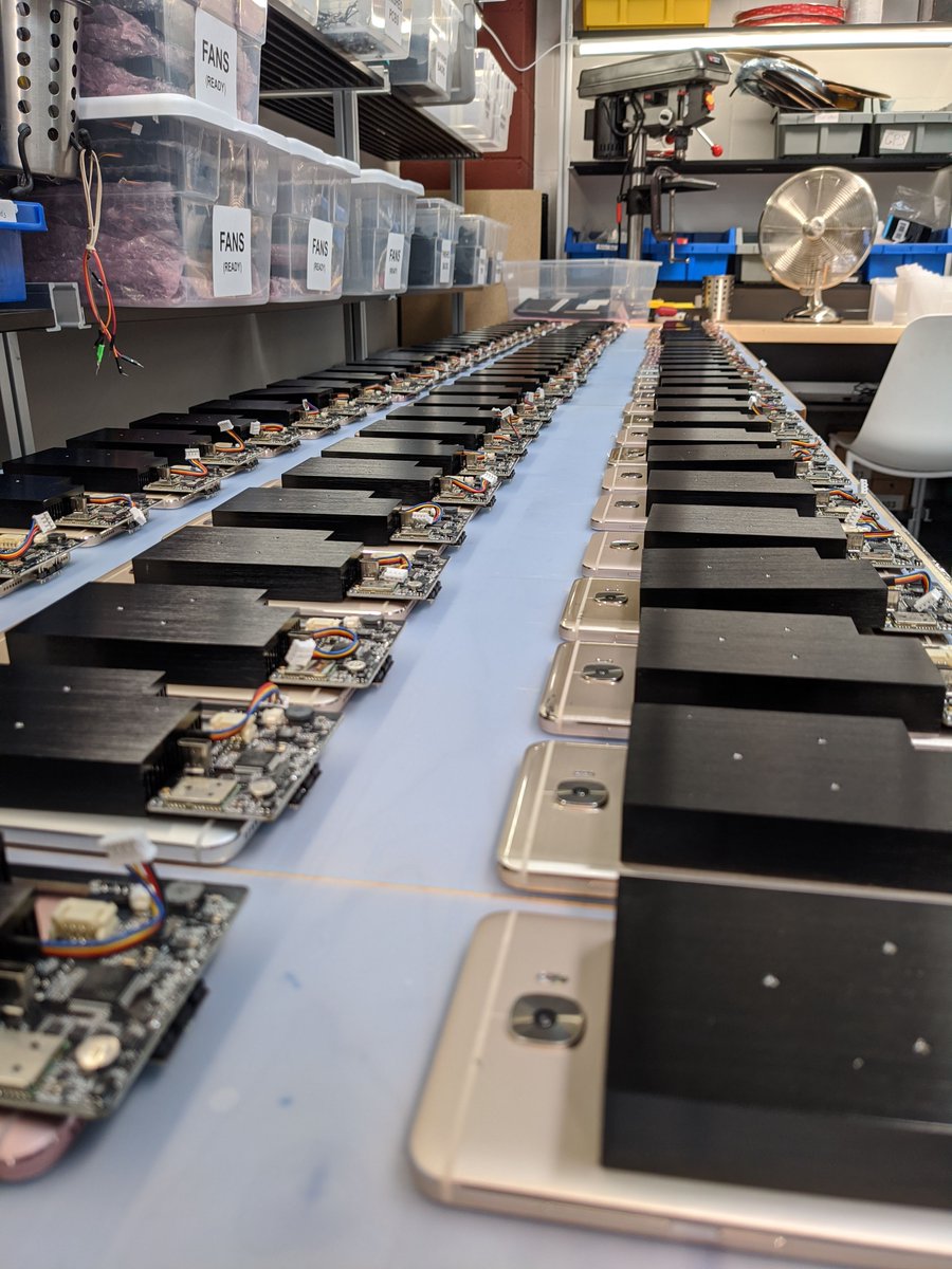 comma_ai's tweet photo. comma two production is AMPING UP! https://t.co/JkbAwdvlql