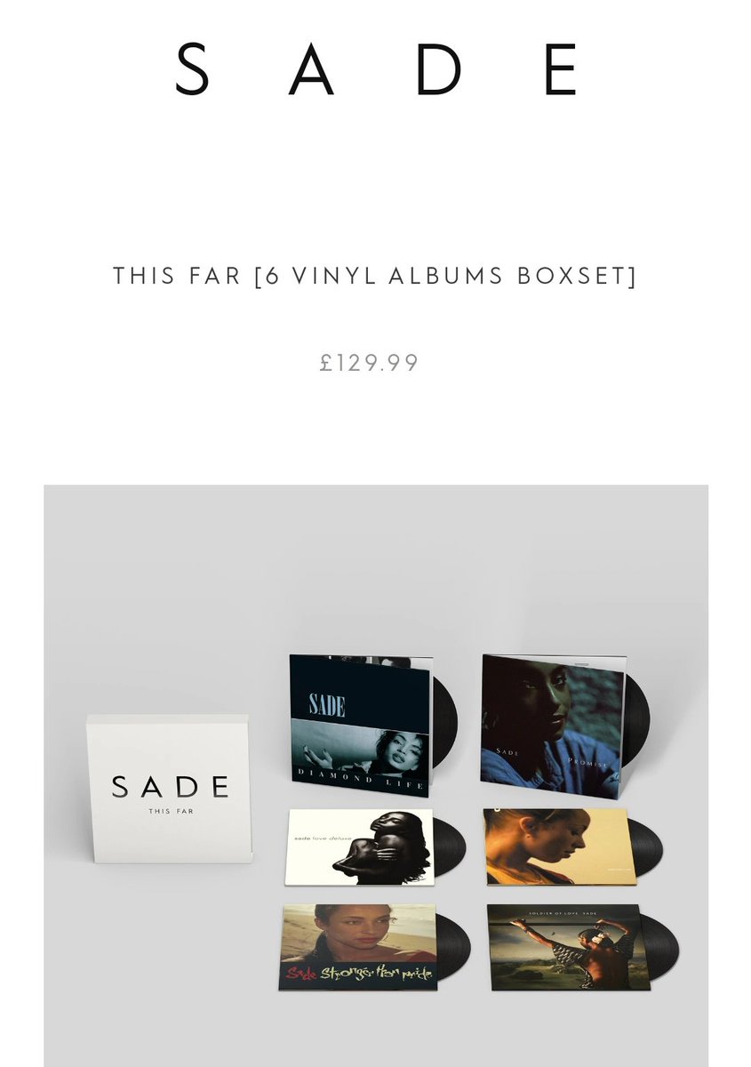 新着商品 Sade This Far 完全生産限定盤 box set 180g重量盤