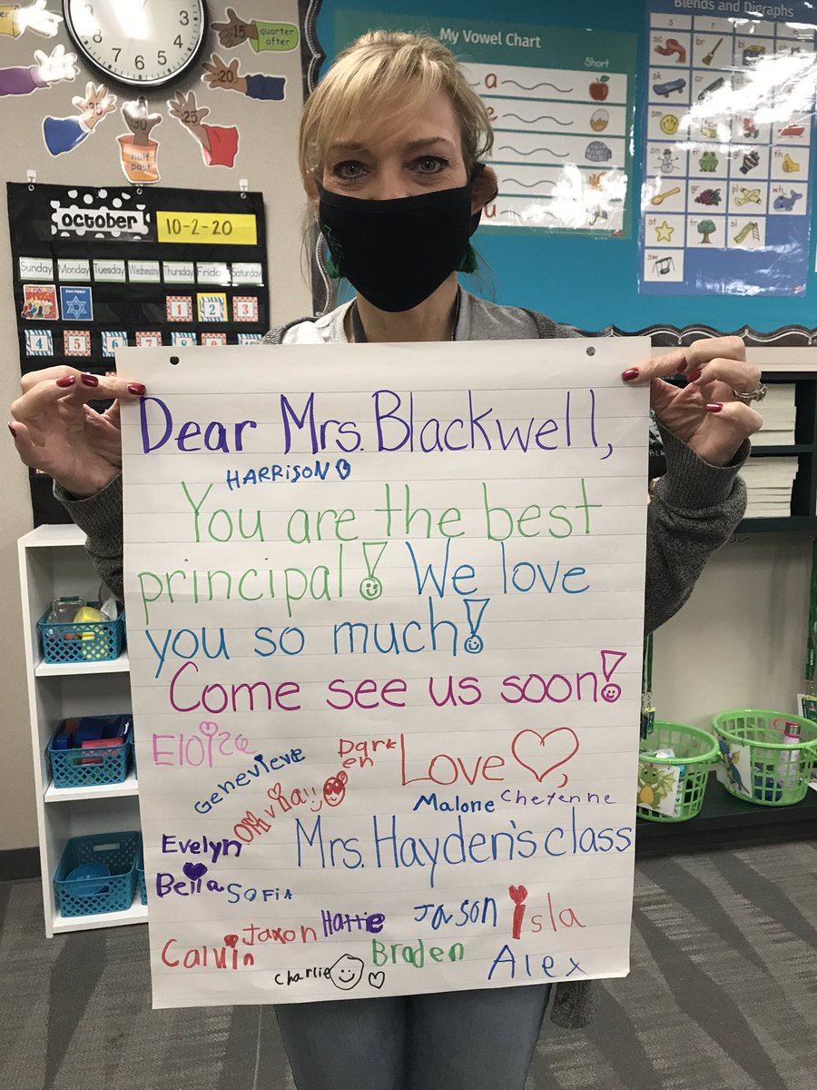 Thank youMrs. Hayden’s class for the sweet letter!  You are the best!  #DragonStrong Carroll ISD