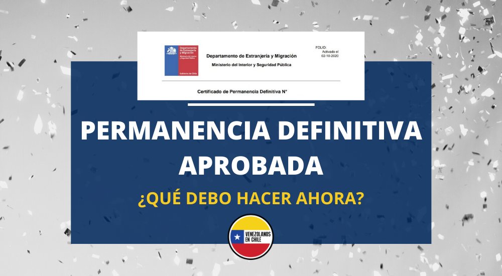 ¿Te aprobaron la Permanencia Definitiva y no sabes que pasos debes seguir?

Te invitamos a leer este articulo: venezolanosenchile.cl/me-aprobaron-l…