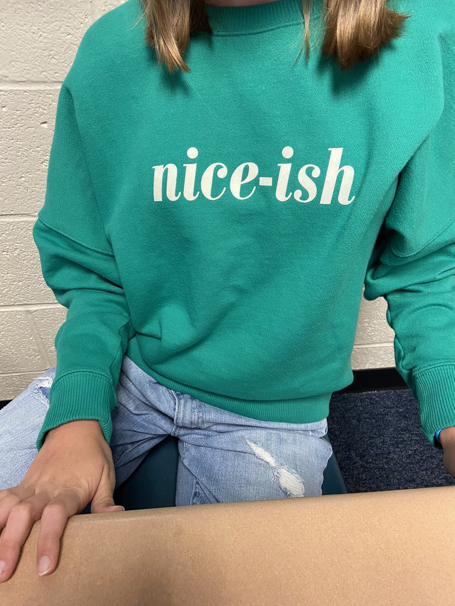 mrs_taylorRL's tweet photo. One of my students came in today and said, “Look! I’m wearing a suffix!” I love when school collides with fashion! #reallearningforreallife @RLAJHS #niceish https://t.co/rHLrjA3xiG