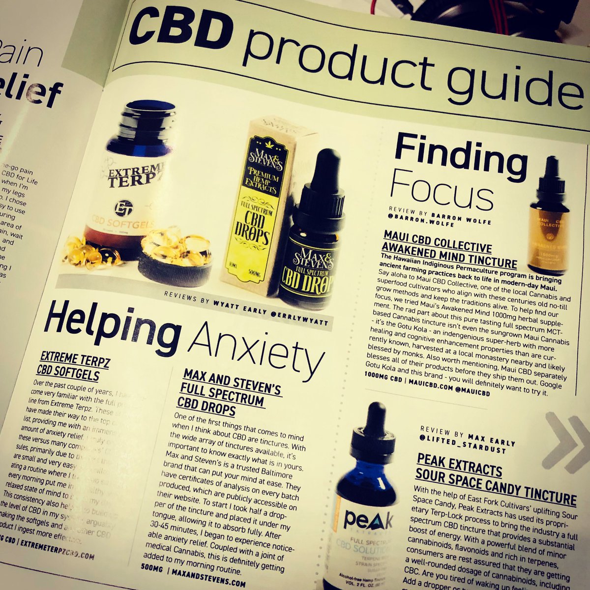 ✌️🌿💚 Maryland Leaf magazine October Issue
.
The Most Trusted Full Spectrum CBD Drops
Tincture &amp; Topical for People &amp; Pets!
.
👉 Text “HEMP” to 26786
.
#MaxandStevens #HeardofCBD #WholeHempLife #HempsWasup
.
🌿MaxandStevens.com
🌿hello@maxandstevens.com
🌿443-743-2444