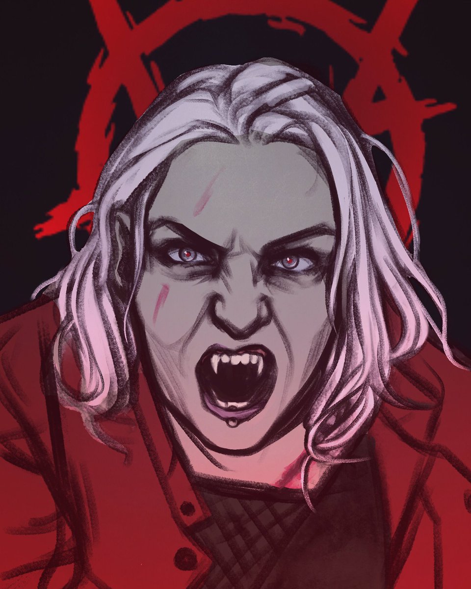 dividlibro's tweet photo. All hail Lena Grieswald, prince of Düsseldorf!
I don’t have a Brujah, so drawing Herberts former partner in (punishing) crime was the next best thing!
I love @cupcatcostumes portrail of her!
-
@VtM_Bloodlines
@VTMB_Vampire
-
#vampirelive #mindseyetheatre #vtminktober #brujah https://t.co/tZ5KdMDLli