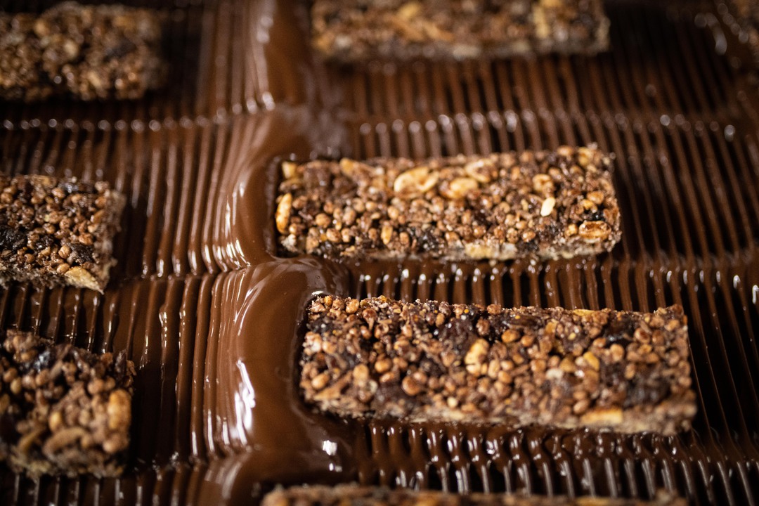 Delicious! Our lucky bars riding a luscious wave of dark Belgian chocolate 😍🍫