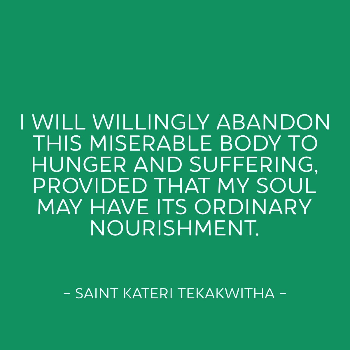 ndnsaints's tweet photo. #SaintKateriTekakwitha pray for us! 

#NativeTwitter #CatholicTwitter https://t.co/cWgZ5TGW6A