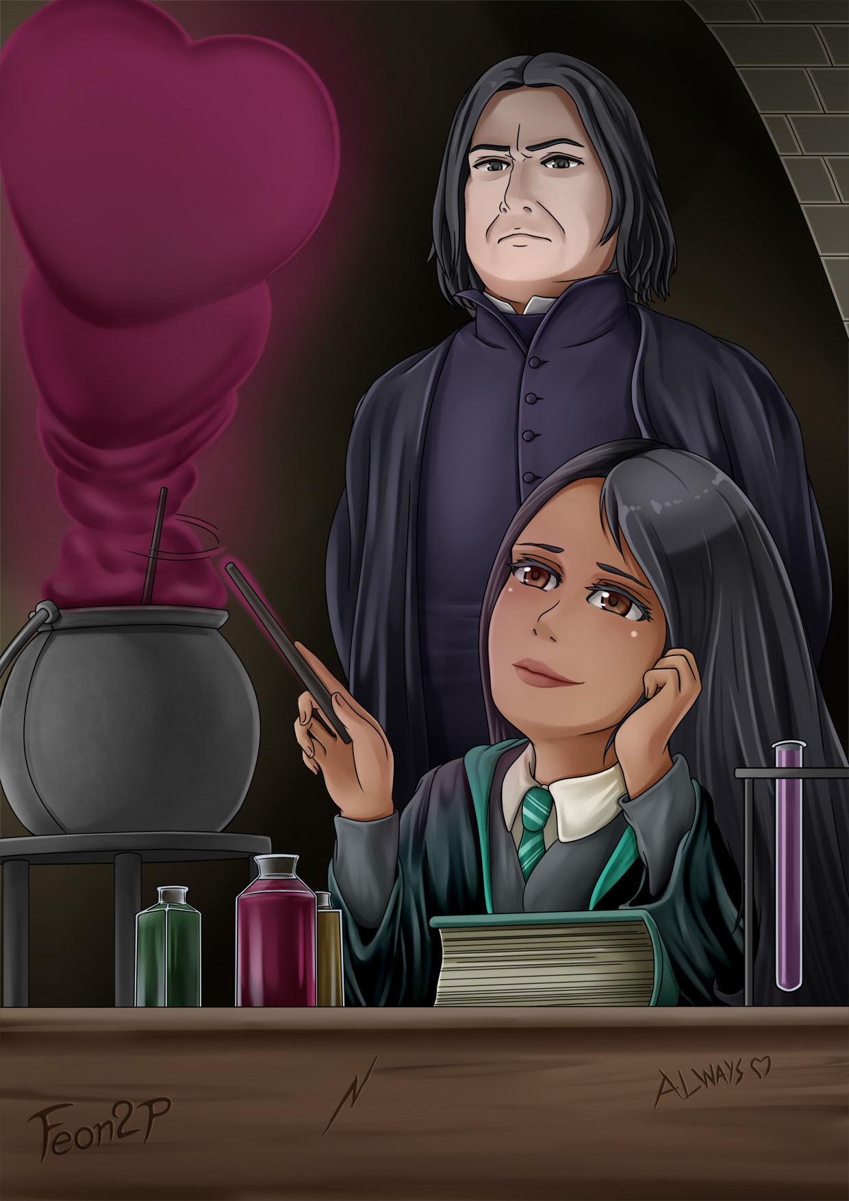 What are your favorite pieces of Severus Snape fanart  Quora