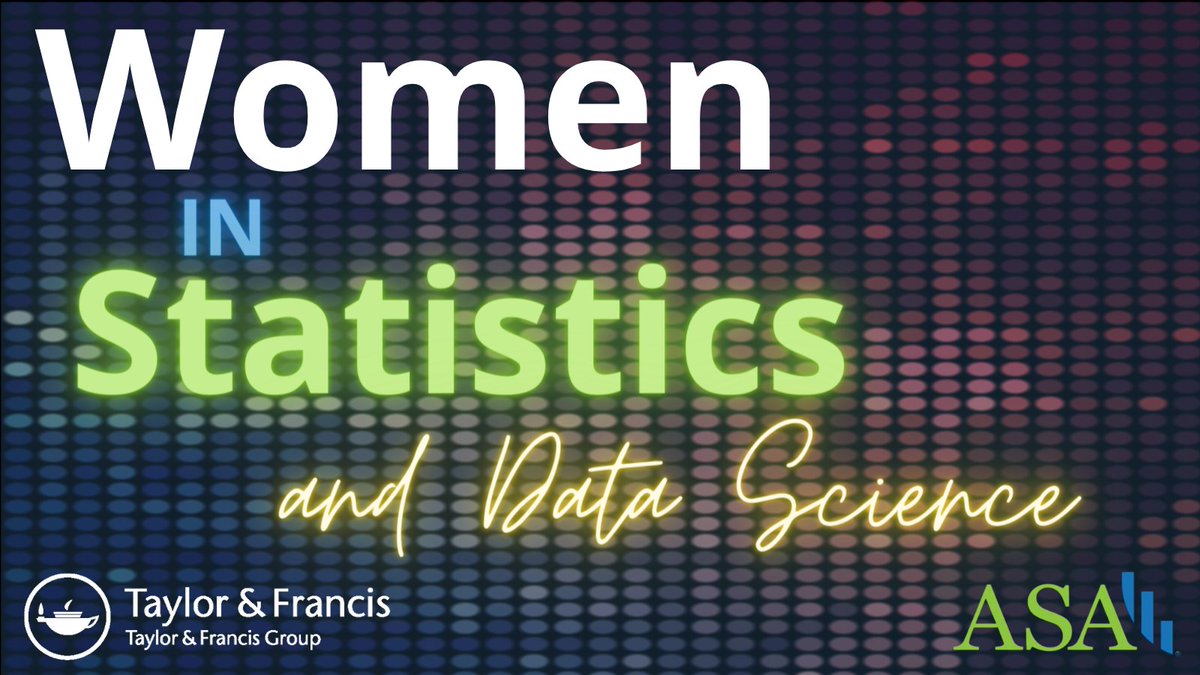 tandfSTEM's tweet photo. Browse this collection of articles supporting Women in Statistics and Data Science, from @AmstatNews! Enjoy free access to the content until the end of 2020. https://t.co/o51aoZDZqP
#WomeninStatistics #WomenInSTEM #WomenInScience #wsds2020 https://t.co/xK6KVt0L9h