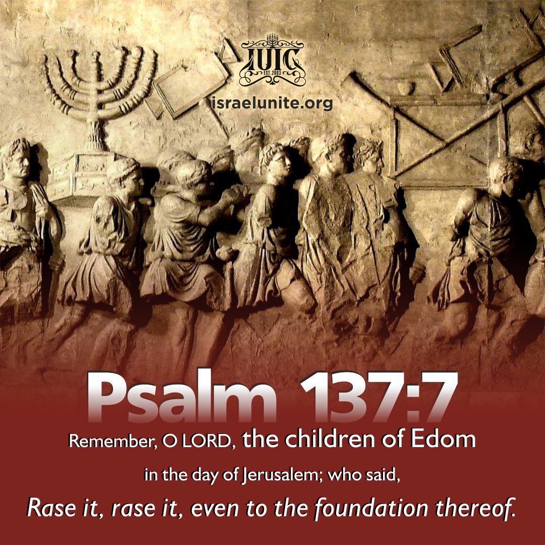BishopNathanyel's tweet photo. #Psalms137:7 Remember, O LORD, the children of Edom in the day of Jerusalem; who said, Rase it, rase it, even to the foundation thereof. #DailyBread #BibleVisuals #Bible #IUIC #Scriptures #Scripture #BibleScriptures #Verse https://t.co/vZQJDuMZz6