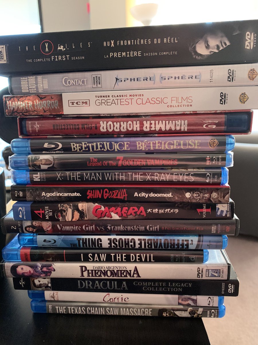 Doctor_Teeth's tweet image. Yesterday @NoAmandaStahp put together our Spook Stack of things to watch for October! To be fair, these are mostly for me to watch after she gently reminds me that she’s a sweet baby who doesn’t like to be scared, but also...there’s BEETLEJUICE! #SpookStack