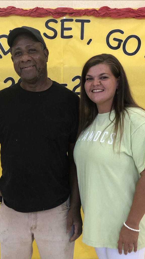 LindzMillbrooks's tweet photo. Today is the day we honor Mr. James ! He is the foundation of this school and there is โnothing he canโt fix! โ He deserves this whole day to himself !! #TeamDCS #TeamDCES https://t.co/J3ZaifRTc1