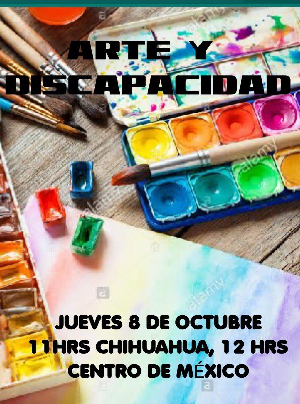 visual_19's tweet image. 🖌 🎨 Invitamos a la exposición “ARTE Y DISCAPACIDAD”. Artistas plásticas compartirán sus obras y procesos además de sus experiencias como artistas con discapacidad. 12hrs Centro México facebook Live.
#discapacidad #inclusion #arte #accesibilidad #artes #exposición