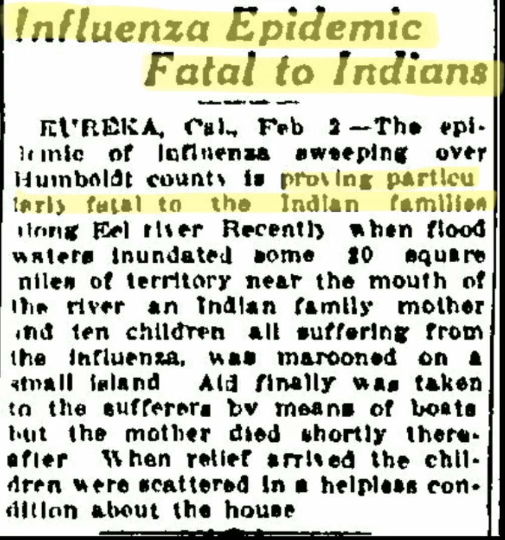 The virus was “particularly fatal” to Indians, just as today, it’s “disproportionately killing” African Americans