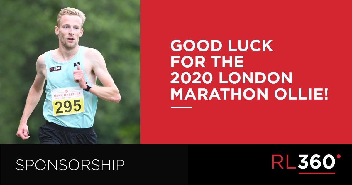 RL360_group's tweet image. RL360 sponsored @OllieLockley is participating in the elite race at the 2020 @LondonMarathon which will be held on a closed-loop circuit around St James’s Park in London. The race starts at 10.15 am Sunday, live on the BBC. 
#londonmarathon #londonmarathon2020 #isleofman #rl360