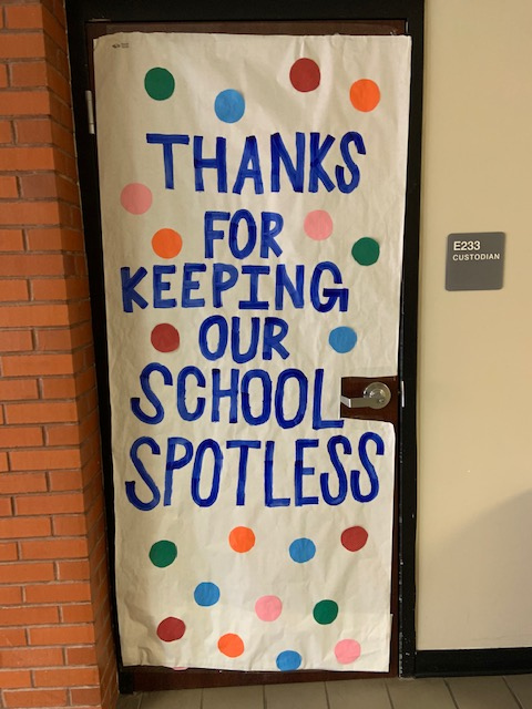 WeAreEaglecrest's tweet photo. Today might be National Custodian Day, but we are thankful for our incredible team EVERY DAY. Thank you for keeping EHS #raptorsafe and clean @EaglecrestStuCo https://t.co/v1tuCQ25b1