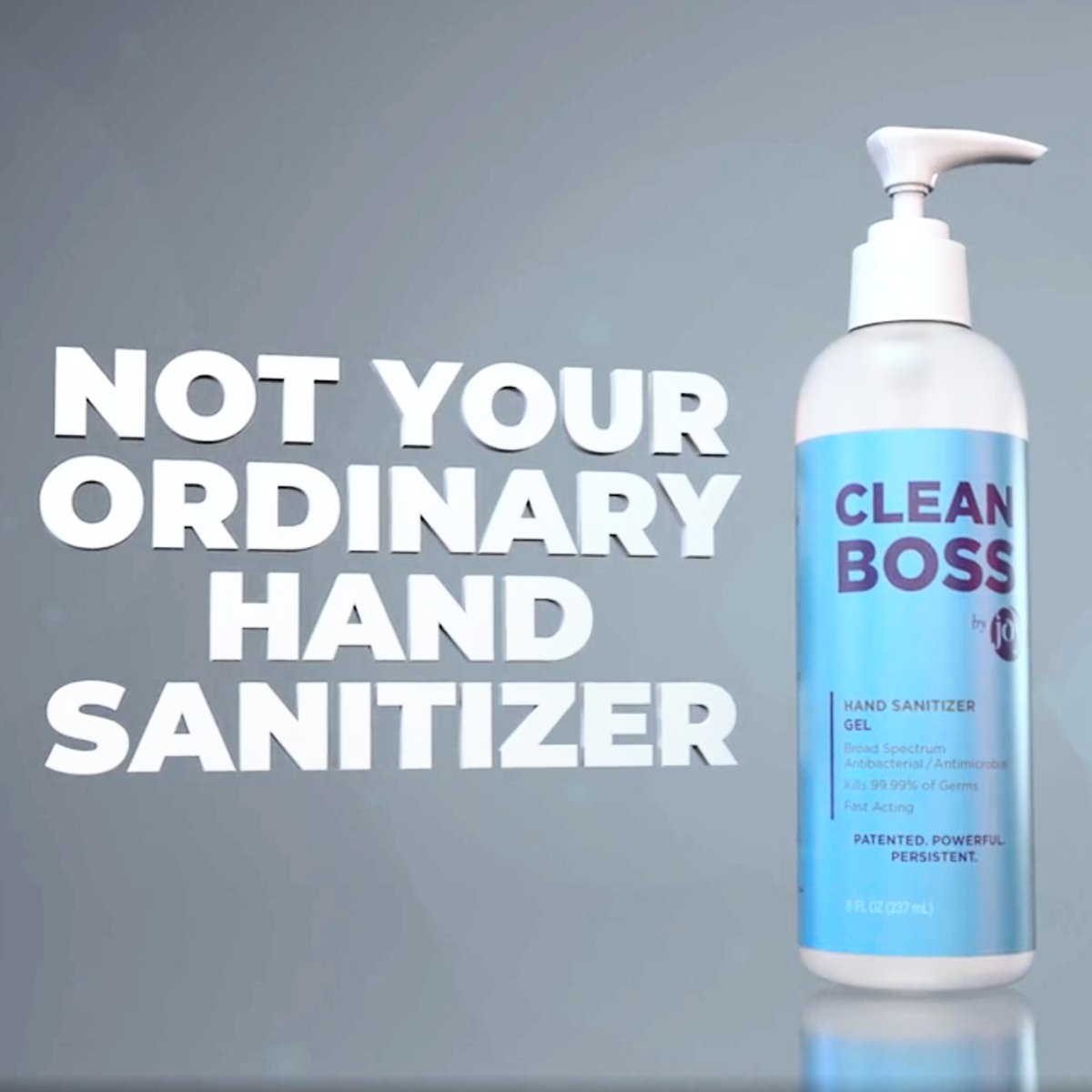 CleanBoss is not your ordinary hand sanitizer. With the Perfect Pump, 2 8oz. bottles of CleanBoss gets you over 1000 uses! We wanted to create something long lasting and cost saving: 2 of my bottles are worth 10 of the competition.