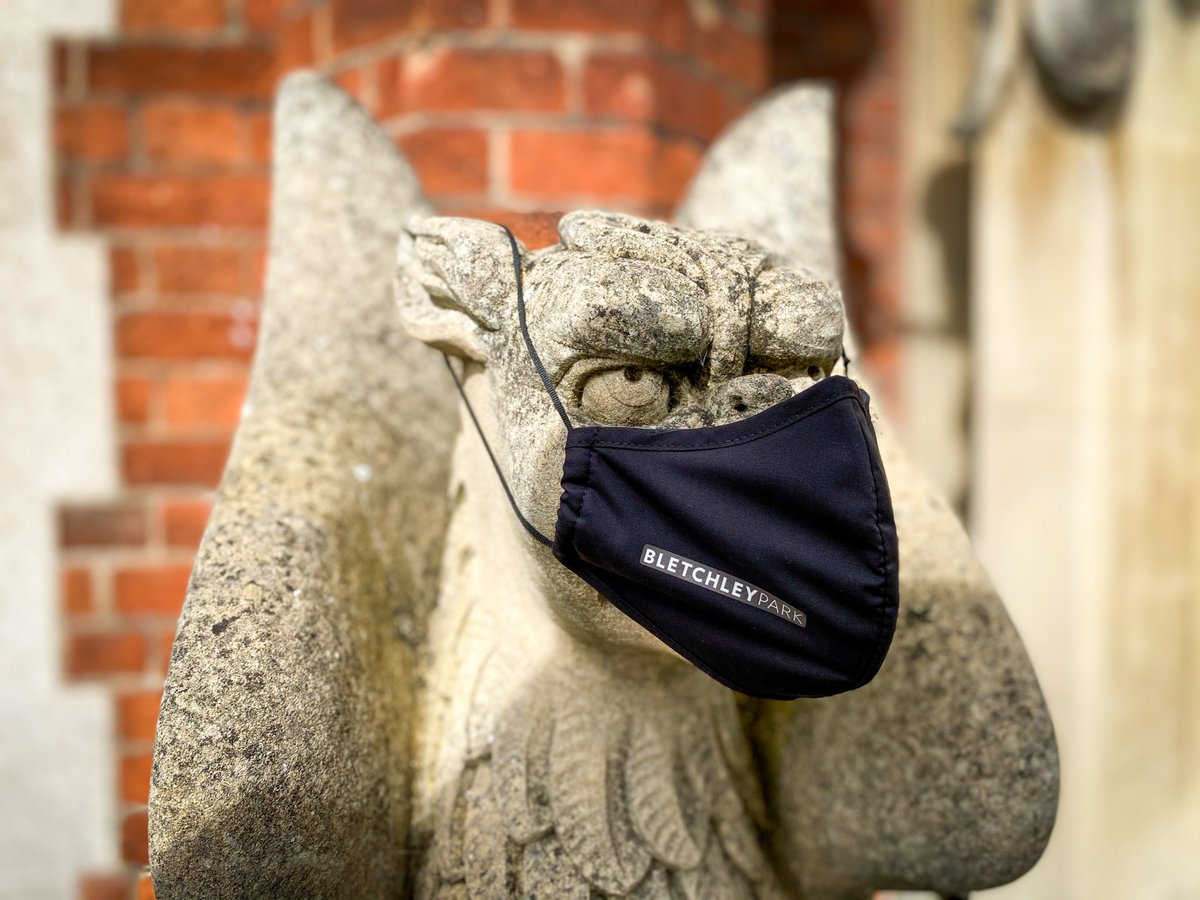 bletchleypark's tweet photo. The Griffin would like to remind visitors that wearing of face coverings inside museum buildings is compulsory* π·
Full visitor guidance β‘οΈ https://t.co/TKGRWpgwbN
And don't forget that Bletchley Park face masks are available from our shop! #MuseumMasks
*unless exempt https://t.co/wbHhmnRnsZ