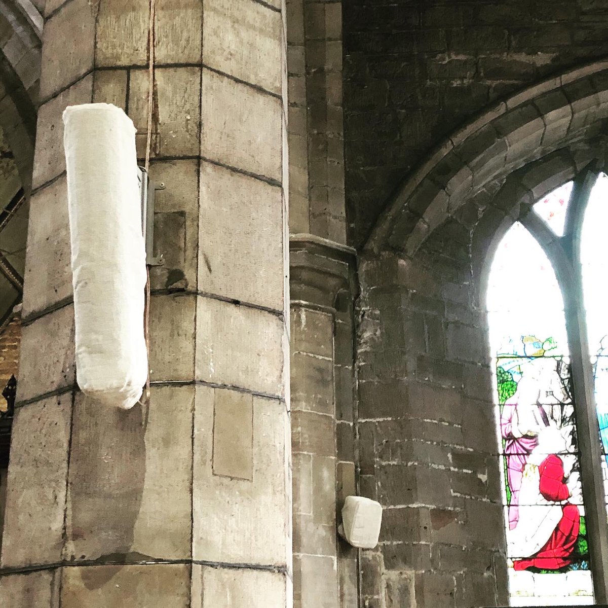 Newly completed #soundinstall #allhallowsgedling with the <a href="/allen_heath/">ALLEN&HEATH</a> #qupac offering an easy mix option, <a href="/TheJBLpro/">JBL Professional</a> cbt50la on sound duties. Hidden cable and a custom cabinet #avinstall