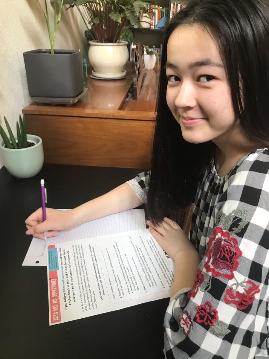 iTheatrics's tweet photo. Now this is how the @iTheatrics family does it! @mmpkids Musical Mayhem Productions in Elk Grove, CA has joined the nationwide effort to write letters to Senators, voicing their support for arts funding. Join the movement: https://t.co/FeOz7fsbpH #ArtsAreMySuperpower https://t.co/j0oKKaafEN